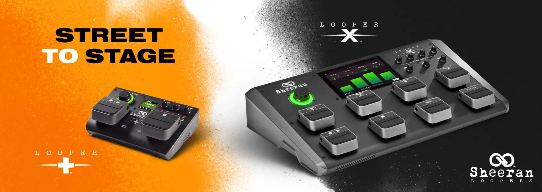Sheeran Looper X and Looper+ pedals